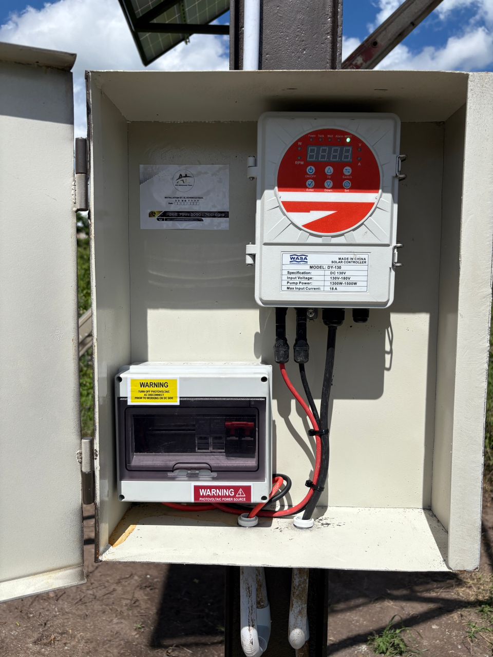 Solar borehole pump controller